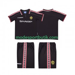 Manchester United Matchtröja Retro Borta 1998 1999 Kortärmad ,Fotbollsställ Barn