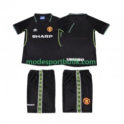 Manchester United Matchtröja Retro Tredje 1998 1999 Kortärmad ,Fotbollsställ Barn