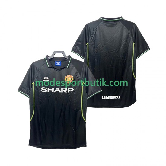 Manchester United Matchtröja Retro Tredje 1998 1999 Kortärmad ,Herr