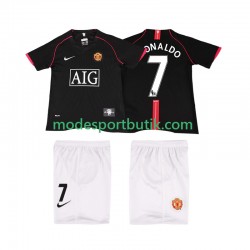 Manchester United Matchtröja Ronaldo 7 2007 Retro Borta 2008 Kortärmad ,Fotbollsställ Barn