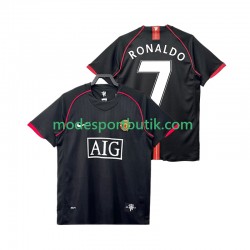 Manchester United Matchtröja Ronaldo 7 2007 Retro Borta 2008 Kortärmad ,Herr