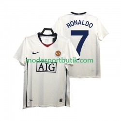 Manchester United Matchtröja Ronaldo 7 Premier League 2009 Retro Borta 2008 Kortärmad ,Herr