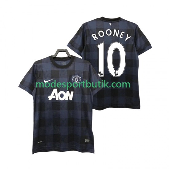 Manchester United Matchtröja Rooney 10 2013 2014 Retro Borta Kortärmad ,Herr