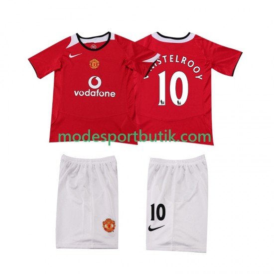 Manchester United Matchtröja Ruud van Nistelrooy 2005 Retro Hemma 2006 Kortärmad ,Fotbollsställ Barn