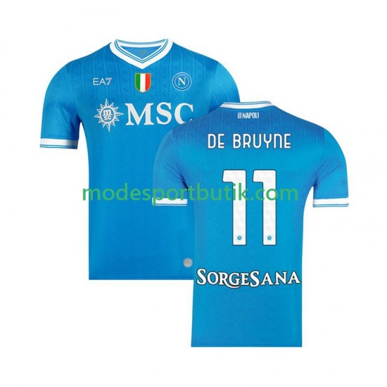 SSC Napoli Matchtröja Kevin De Bruyne 11 Hemma 2025-2026 Kortärmad ,Herr