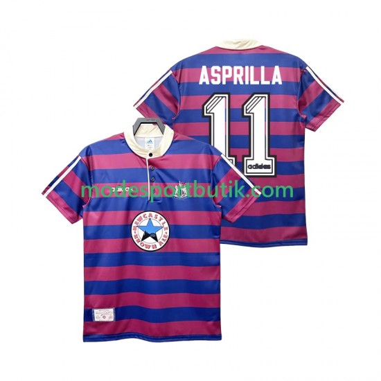 Newcastle United Matchtröja ASPRILLA 11 1995 1997 Retro Borta Kortärmad ,Herr