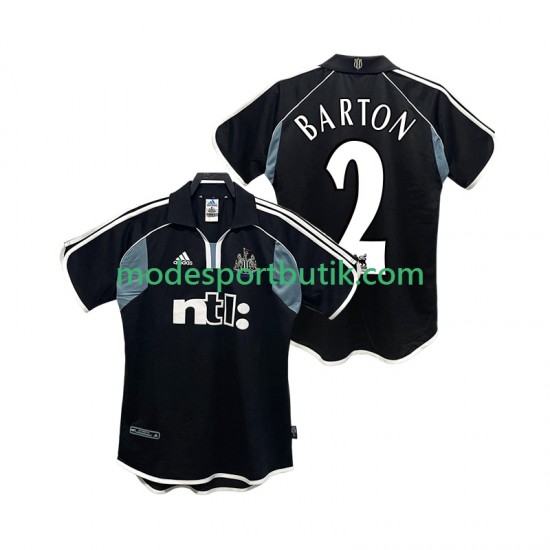 Newcastle United Matchtröja BARTON 2 2000 2001 Retro Borta Kortärmad ,Herr