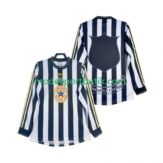 Newcastle United Matchtröja 1997 Retro Hemma 1999 Långärmad ,Herr