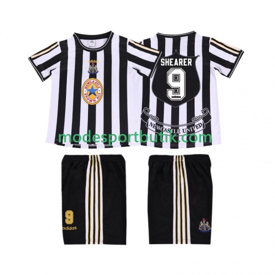 Newcastle United Matchtröja SHEARER 9 1997 Retro Hemma 1999 Kortärmad ,Fotbollsställ Barn