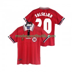 Norge Matchtröja SOLSKJAER 20 Retro Hemma 1998 Kortärmad ,Herr