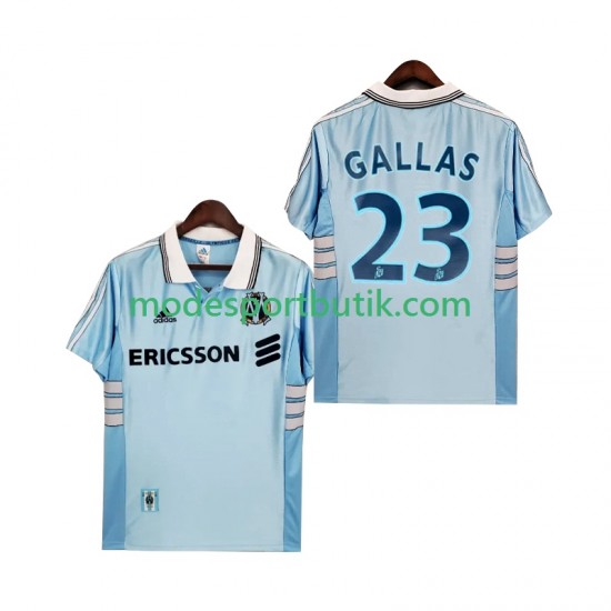 Olympique de Marseille Matchtröja Gallas 23 Retro Borta 1998 1999 Kortärmad ,Herr