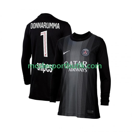 Paris Saint-Germain Matchtröja Gianluigi Donnarumma 1 Målvakt Hemma 2025-2026 Långärmad ,Herr