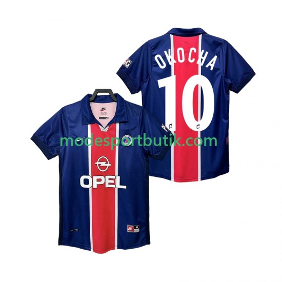 Paris Saint-Germain Matchtröja OKOCHA 10 Retro Hemma 1998 1999 Kortärmad ,Herr