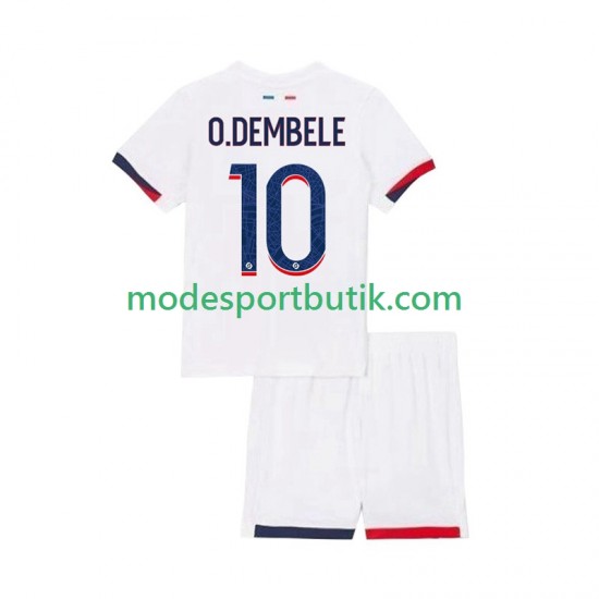 Paris Saint-Germain Matchtröja Ousmane Dembele 10 Borta 2025-2026 Kortärmad ,Fotbollsställ Barn