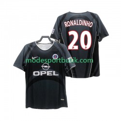 Paris Saint-Germain Matchtröja RONALDINHO 20 2001 Retro Tredje 2002 Kortärmad ,Herr