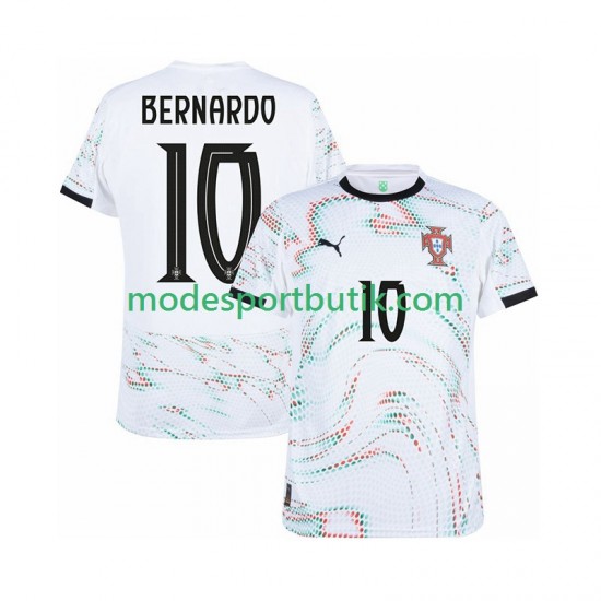 Portugal Matchtröja Bernardo Silva 10 Borta 2025-2026 Kortärmad ,Herr