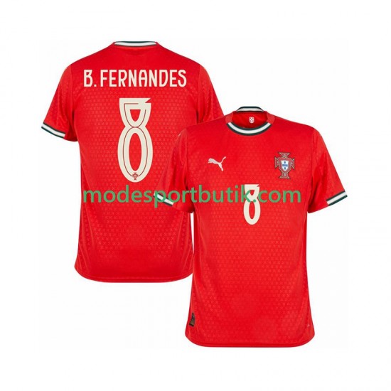 Portugal Matchtröja Bruno Fernandes 8 Hemma 2025-2026 Kortärmad ,Herr