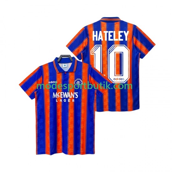 Rangers Matchtröja HATELEY 10 1993 1994 Retro Borta Kortärmad ,Herr