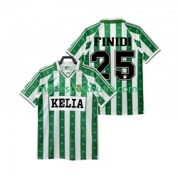 Real Betis Matchtröja FINIDI 25 1995 1996 Retro Hemma Kortärmad ,Herr