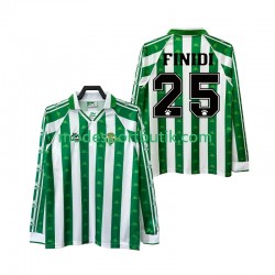 Real Betis Matchtröja FINIDI 25 1996 1997 Retro Hemma Långärmad ,Herr