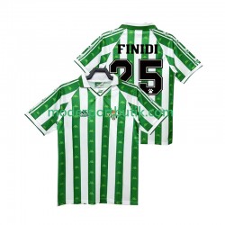 Real Betis Matchtröja FINIDI 25 1996 1997 Retro Hemma Kortärmad ,Herr