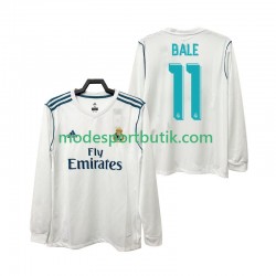 Real Madrid Matchtröja BALE 11 2017 2018 Retro Hemma Långärmad ,Herr