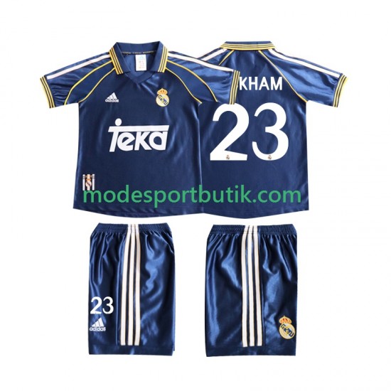 Real Madrid Matchtröja BECERHAM 23 Retro Tredje 1998 1999 Kortärmad ,Fotbollsställ Barn
