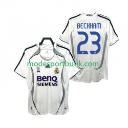 Real Madrid Matchtröja BECKHAM 23 2007 Retro Hemma 2006 Kortärmad ,Herr
