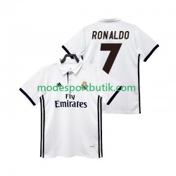 Real Madrid Matchtröja CRISTIANO RONALDO 7 2017 2018 Retro Hemma Kortärmad ,Herr