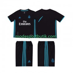 Real Madrid Matchtröja 2017 2018 Retro Borta Kortärmad ,Fotbollsställ Barn