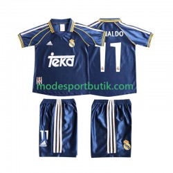Real Madrid Matchtröja Cristiano Ronaldo 11 Retro Tredje 1998 1999 Kortärmad ,Fotbollsställ Barn