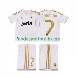Real Madrid Matchtröja Cristiano Ronaldo 7 2012 Retro Hemma 2011 Kortärmad ,Fotbollsställ Barn