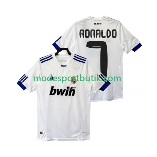 Real Madrid Matchtröja Cristiano Ronaldo 7 Retro Hemma 2011 2010 Kortärmad ,Herr