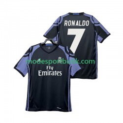 Real Madrid Matchtröja Cristiano Ronaldo 7 2016 2017 Retro Tredje Kortärmad ,Herr