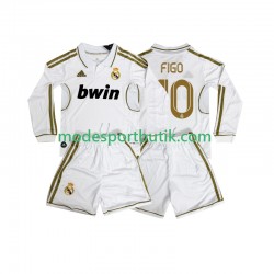 Real Madrid Matchtröja FIGO 10 2012 Retro Hemma 2011 Långärmad ,Fotbollsställ Barn