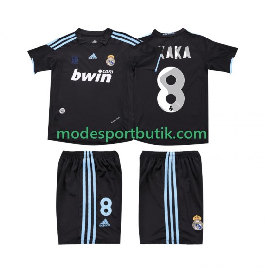 Real Madrid Matchtröja KAKA 8 2009 Retro Borta 2010 Kortärmad ,Fotbollsställ Barn
