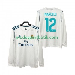 Real Madrid Matchtröja MARCELD 12 2017 2018 Retro Hemma Långärmad ,Herr