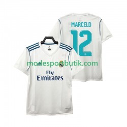 Real Madrid Matchtröja MARCELD 12 2017 2018 Retro Hemma Kortärmad ,Herr