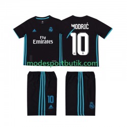 Real Madrid Matchtröja Modrić 10 2017 2018 Retro Borta Kortärmad ,Fotbollsställ Barn