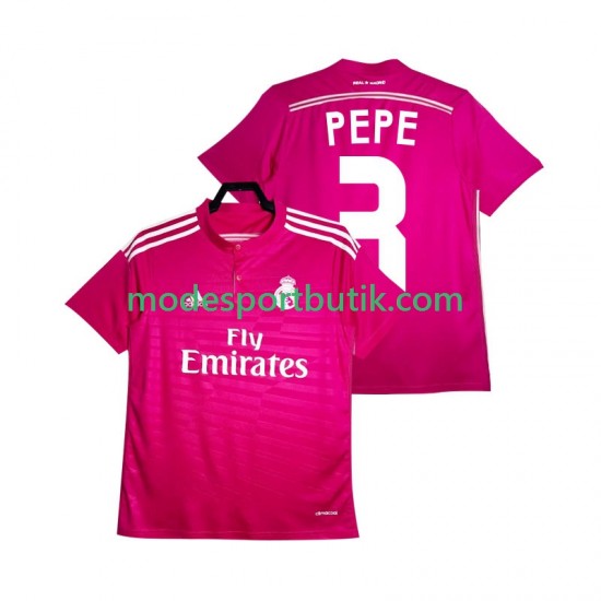 Real Madrid Matchtröja PEPE 3 2014 2015 Retro Borta Kortärmad ,Herr