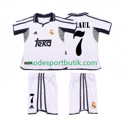 Real Madrid Matchtröja RAUL 7 2001 Retro Hemma 2002 Kortärmad ,Fotbollsställ Barn Real Madrid Matchtröja RAUL 7 2001 Retro Hemma 2002 Kortärmad ,Fotbollsställ Barn