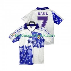 Real Madrid Matchtröja RAUL 7 1996 1997 Retro Tredje Kortärmad ,Herr