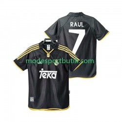 Real Madrid Matchtröja Raul 7 2001 Retro Borta 1999 Kortärmad ,Herr
