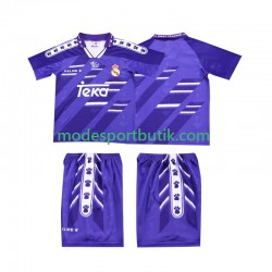 Real Madrid Matchtröja 1994 1996 Retro Borta Kortärmad ,Fotbollsställ Barn