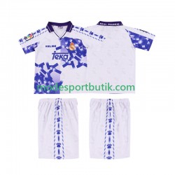 Real Madrid Matchtröja 1996 1997 Retro Tredje Kortärmad ,Fotbollsställ Barn