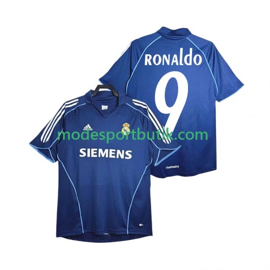 Real Madrid Matchtröja Ronaldo 9 2005 Retro Borta 2006 Kortärmad ,Herr