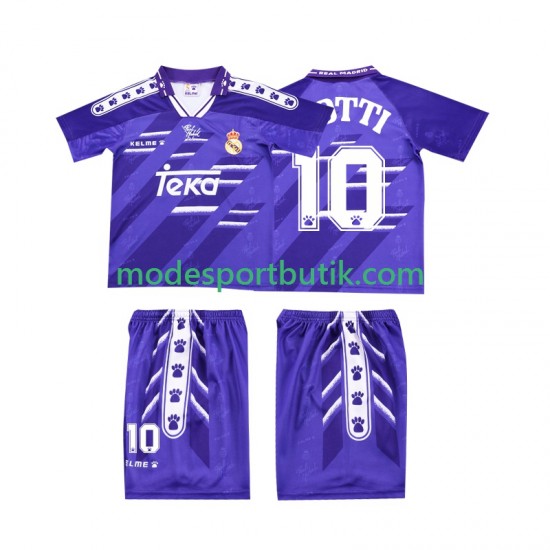Real Madrid Matchtröja TOTTI 10 1994 1996 Retro Borta Kortärmad ,Fotbollsställ Barn