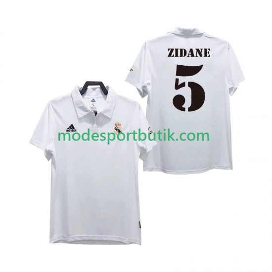 Real Madrid Matchtröja ZIDANE 5 2003 Retro Hemma 2002 Kortärmad ,Herr