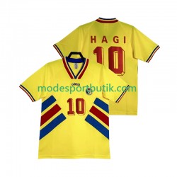 Rumänien Matchtröja Hagi 10 1994 Retro Hemma Kortärmad ,Herr