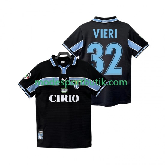 SS Lazio Matchtröja VIERI 32 Retro Borta 1998 1999 Kortärmad ,Herr